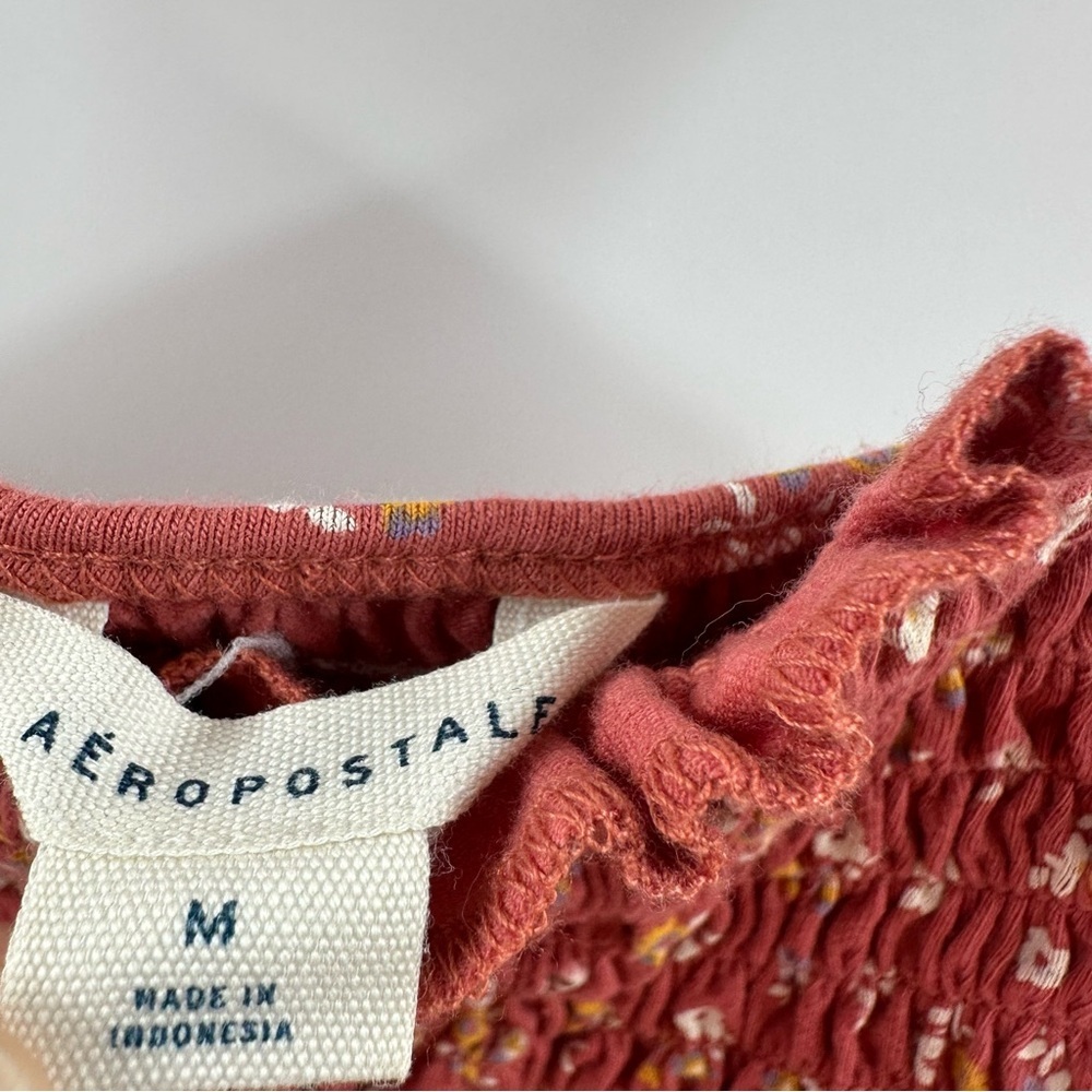 Aeropostale Smocked Cropped Tank Top 3-Pack – Adjustable Front Tie - Picture 12 of 12